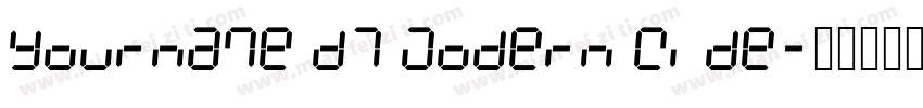Yourname D7 Modern Wide字体转换